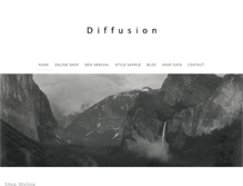 Tablet Screenshot of diffusion.jp